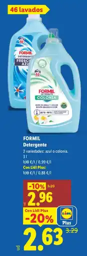 Lidl FORMIL Detergente oferta