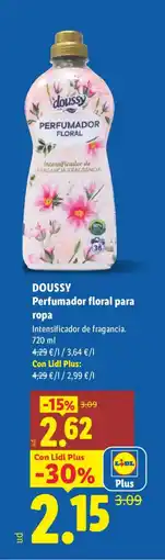 Lidl DOUSSY Perfumador floral para ropa oferta