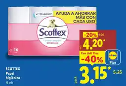 Lidl SCOTTEX Papel higiénico oferta