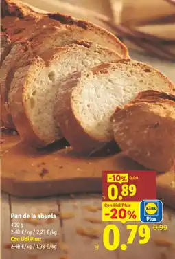 Lidl Pan de la abuela oferta