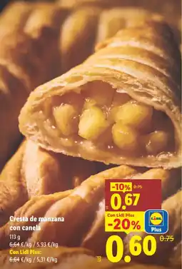 Lidl Cresta de manzana con canela oferta
