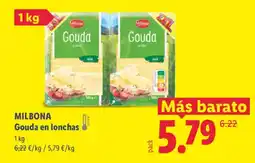 Lidl MILBONA Gouda en lonchas oferta