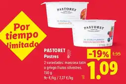 Lidl PASTORET Postres oferta