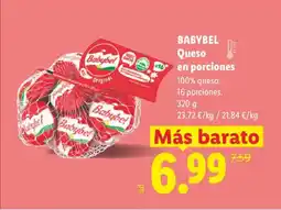 Lidl BABYBEL Queso en porciones oferta