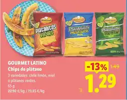 Lidl GOURMET LATINO Chips de plátano oferta
