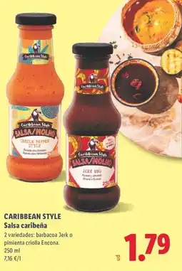 Lidl CARIBBEAN STYLE Salsa caribeña oferta