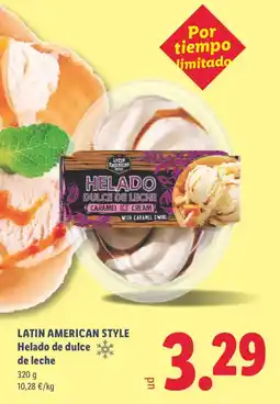 Lidl LATIN AMERICAN STYLE Helado de dulce oferta