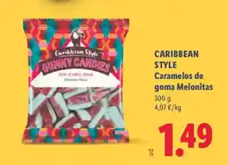 Lidl CARIBBEAN STYLE Caramelos de goma Melonitas oferta