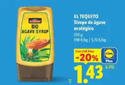 Lidl EL TEQUITO Sirope de ágave ecológico oferta