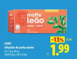 Lidl LEAO Infusión de yerba matte oferta