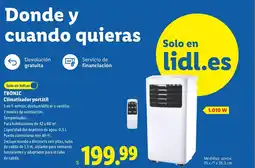 Lidl TRONIC Climatizador portátil oferta