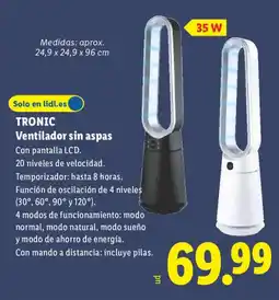 Lidl TRONIC Ventilador sin aspas oferta