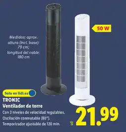 Lidl TRONIC Ventilador de torre oferta