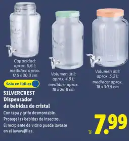 Lidl SILVERCREST Dispensador de bebidas de cristal oferta