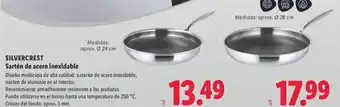 Lidl SILVERCREST Sartén de acero inoxidable oferta