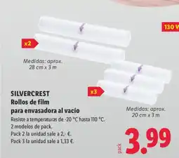 Lidl SILVERCREST Rollos de film oferta