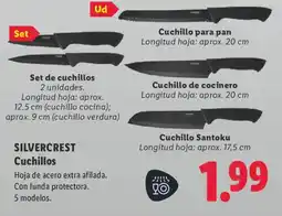 Lidl SILVERCREST Cuchillos oferta