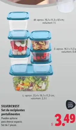 Lidl SILVERCREST Set de recipientes oferta