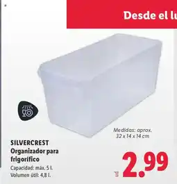 Lidl SILVERCREST Organizador para frigorífico oferta