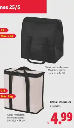 Lidl Bolsa isotérmica oferta
