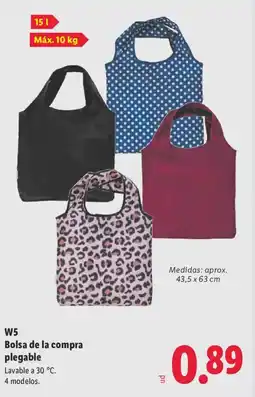 Lidl W5 Bolsa de la compra plegable oferta
