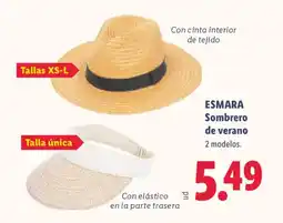 Lidl ESMARA Sombrero de verano oferta