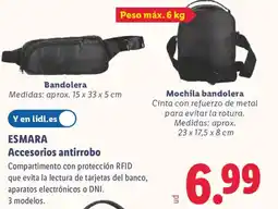Lidl ESMARA Accesorios antirrobo oferta