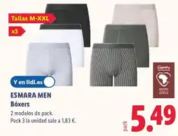 Lidl ESMARA MEN Bóxers oferta