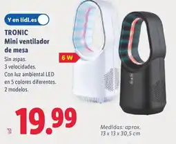 Lidl TRONIC Mini ventilador de mesa oferta