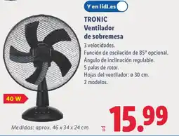 Lidl TRONIC Ventilador de sobremesa oferta