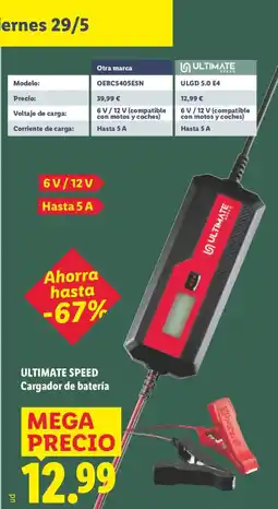 Lidl ULTIMATE SPEED Cargador de batería oferta