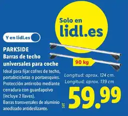 Lidl PARKSIDE Barras de techo universales para coche oferta