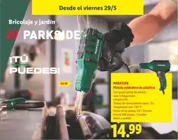 Lidl PARKSIDE Pistola soldadora de plástico oferta