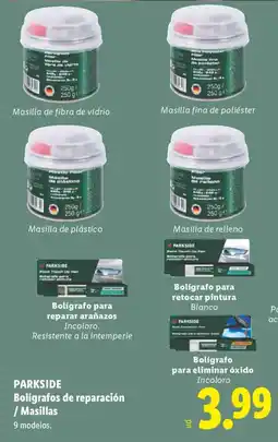 Lidl PARKSIDE Bolígrafos de reparación / Masillas oferta