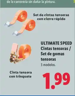 Lidl ULTIMATE SPEED Cintas tensoras / Set de gomas tensoras oferta