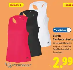 Lidl CRIVIT Camiseta técnica oferta