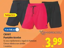 Lidl CRIVIT Pantalón técnico oferta