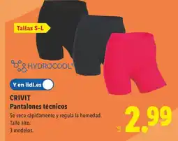 Lidl CRIVIT Pantalones técnicos oferta