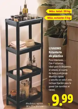 Lidl LIVARNO Estantería de plástico oferta