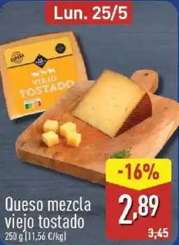 ALDI Queso mezcla viejo tostado oferta