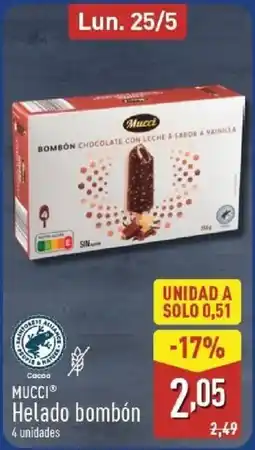 ALDI MUCCI Helado bombón oferta