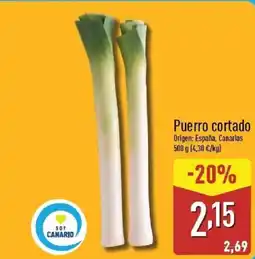 ALDI Puerro cortado oferta