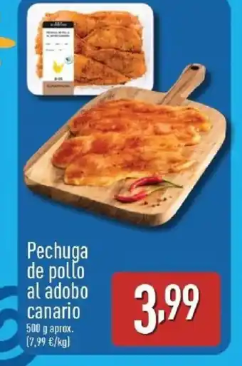 ALDI Pechuga de pollo al adobo canario oferta
