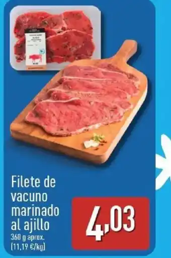 ALDI Filete de vacuno marinado al ajillo oferta