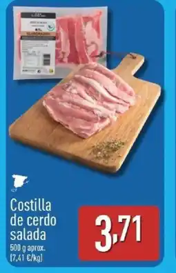 ALDI Costilla de cerdo salada oferta