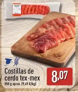 ALDI Costillas de cerdo tex-mex oferta