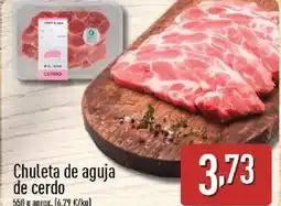 ALDI Chuleta de aguja de cerdo oferta