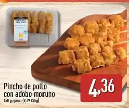 ALDI Pincho de pollo con adobo moruno oferta