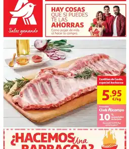 Alcampo Costillas de Cerdo, especial barbacoa oferta
