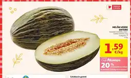 Alcampo Melón verde entero oferta